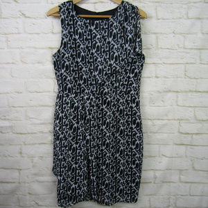 Jules & Leopold Asymmetrical Black & White Dress